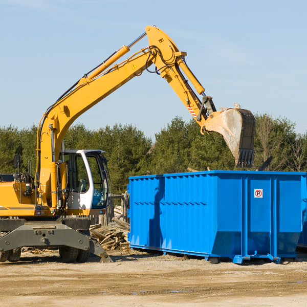 what size residential dumpster rentals are available in Bledsoe County TN